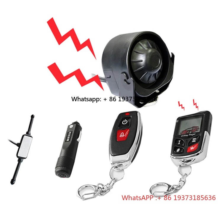 Vjoy Wireless No Installation Remote Start Car Alarm System 1000 Meters Long 2 Way Upgrade Car Alarm Siren DIYV2