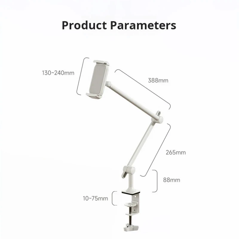 حامل لوحي حامل معدني ذراع تثبيت لهاتف 4.7-12.9 بوصة iPad Xiaomi Huawei Samsung Kindle Switch حامل مكتبي قابل للتعديل #5