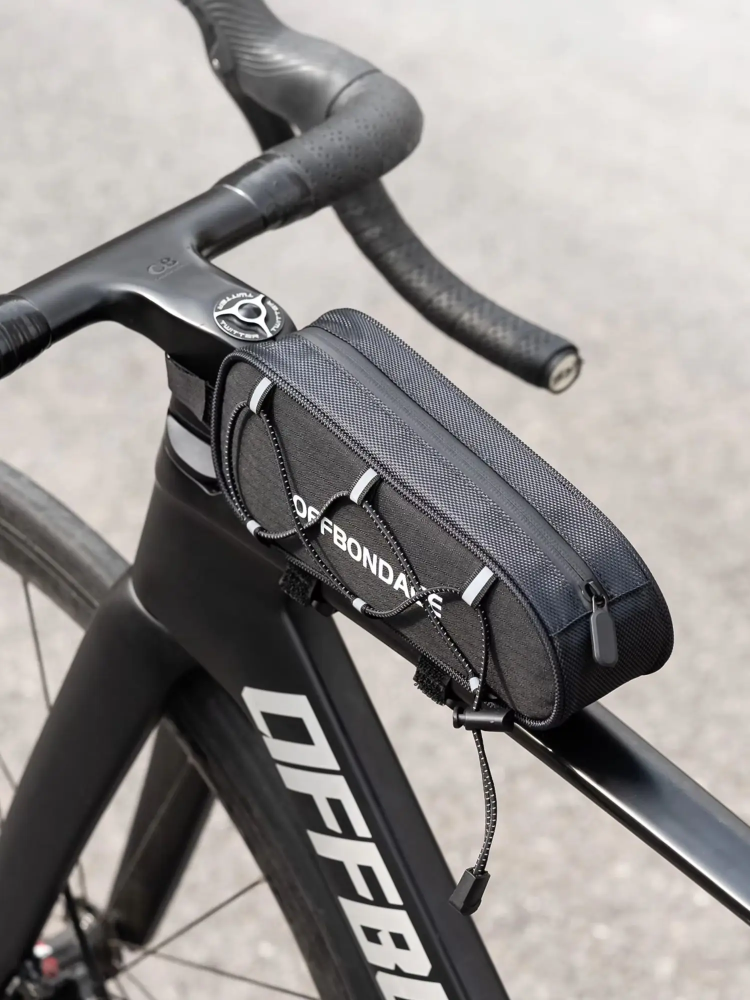 AliExpress OFFBONDAGE Bike Top Tube Bag Reflective Large Opening MTB Road Bike Front Top Frame Tube Bag Phone Holder Storage Bag Accessorie