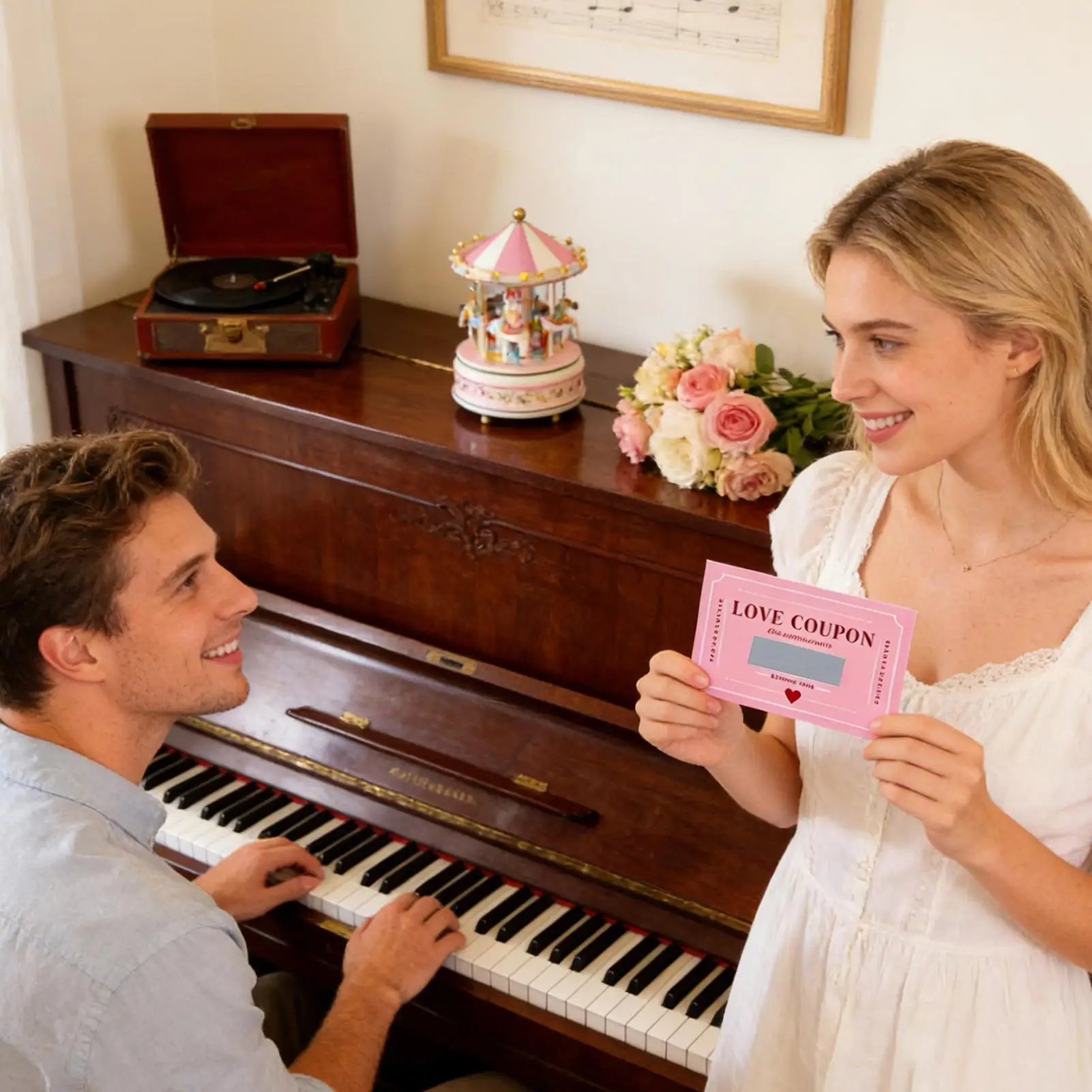 Scratch-Off Love Coupons Cards DIY Valentines Day Date Night Ideas Wedding Anniversary Greeting Cards Romantic Notes view 5