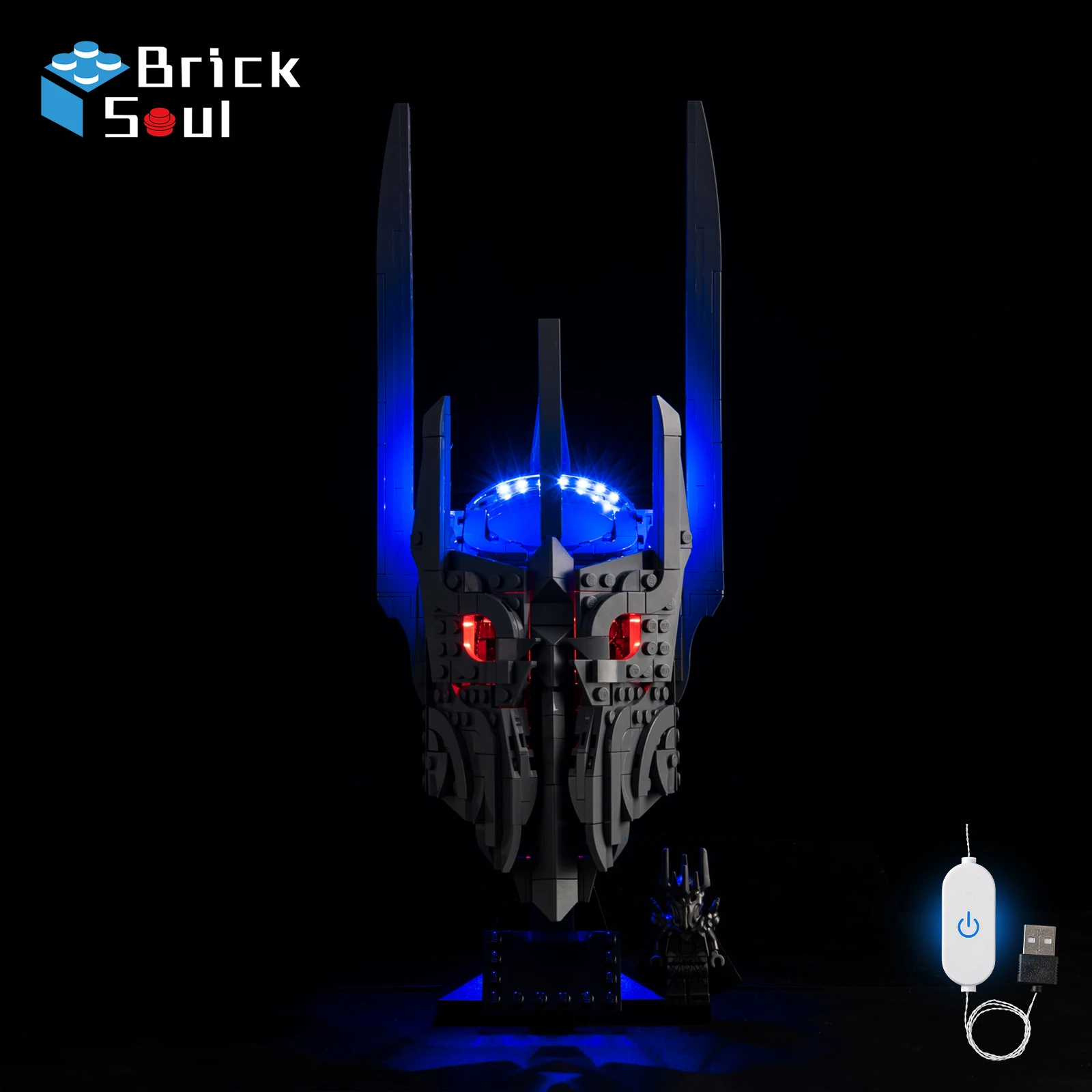 

Led Light Kit Suitable for Lego The Lord of The Rings: Sauron's Helmet 11373 Model Diy Toys Set Not Included Building Blocks