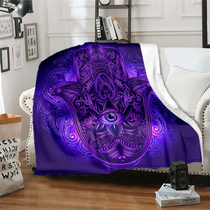 

Фланелевое Одеяло с графическим принтом «Руки Хамса»