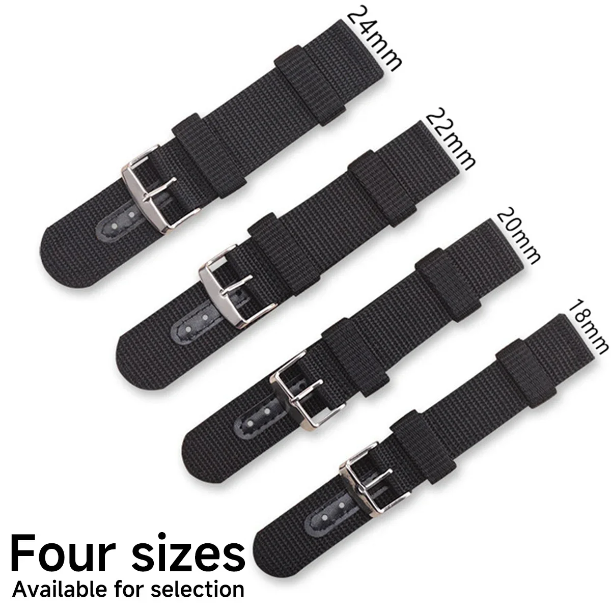 18mm 20mm 22mm 24mm Nylon Canvas Watch Band Woven Soft Belt Universal Bracelet for Men Women Sport Wrist Band