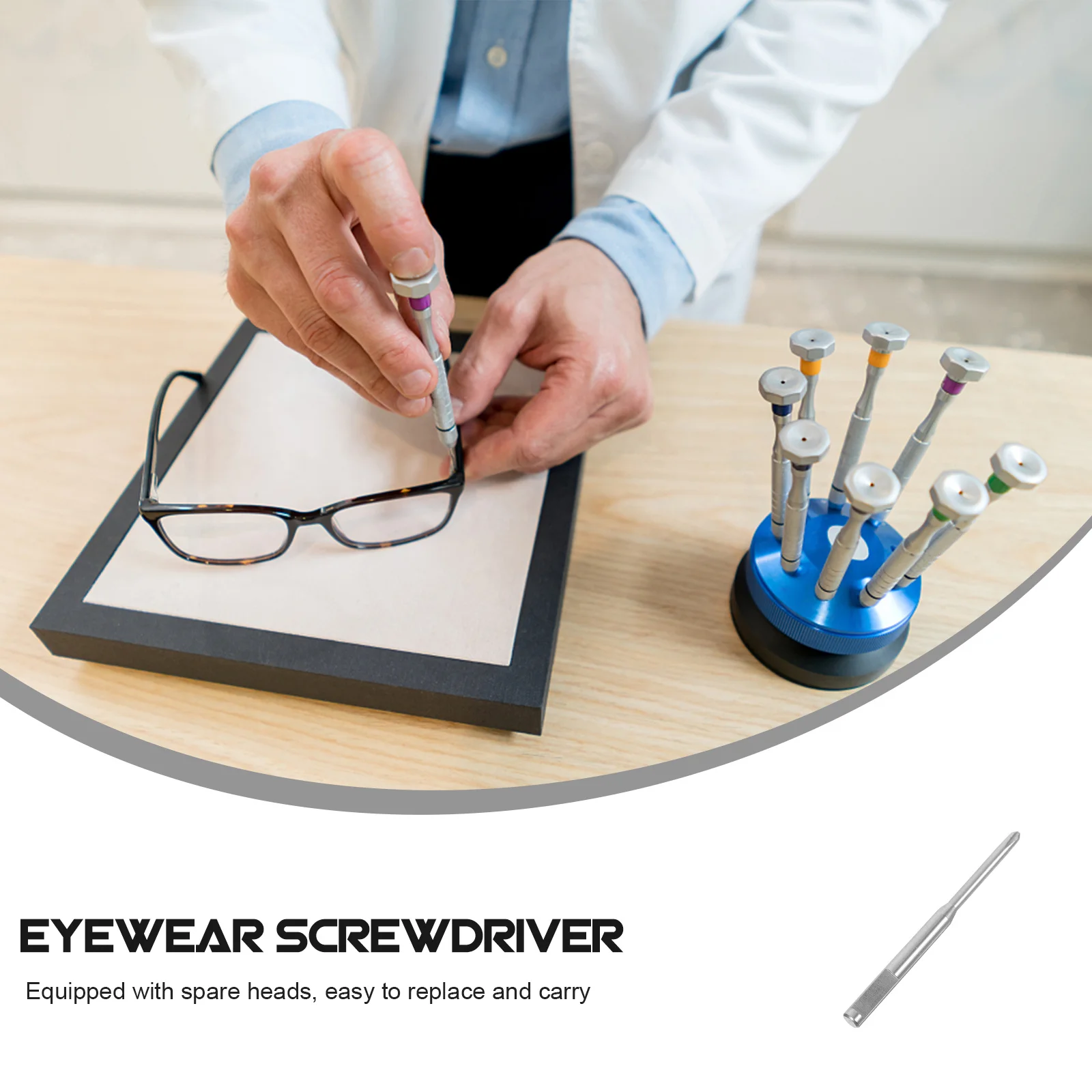 مفك النظارات الصليب 1.2 قوي متعدد الوظائف ساعة صيانة الهاتف تحديد أداة المحمولة قطع الغيار وشملت #1