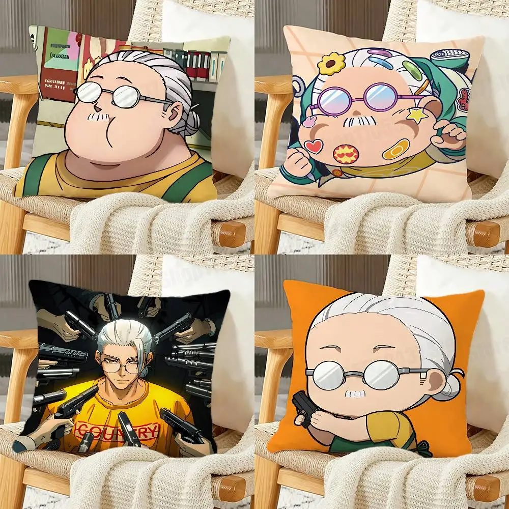 

S-Sakamoto D-Days Anime Cartoon Printing Pillowcase Customized Pillow Cover for Sofa Home Decor
