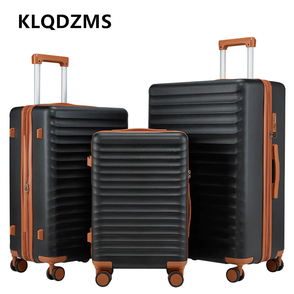 

KLQDZMS Rolling Suitcase ABS + PC Boarding Box Large Capacity Trolley Case Cart Type Travel Universal Wheel Rolling Luggage