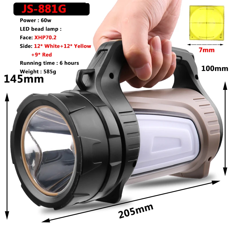 XHP90.2 Super Bright Built in 18650 Battery Led Flashlight Power Bank Portable Torch Rechargeable High Quality XHP70.2 Lantern