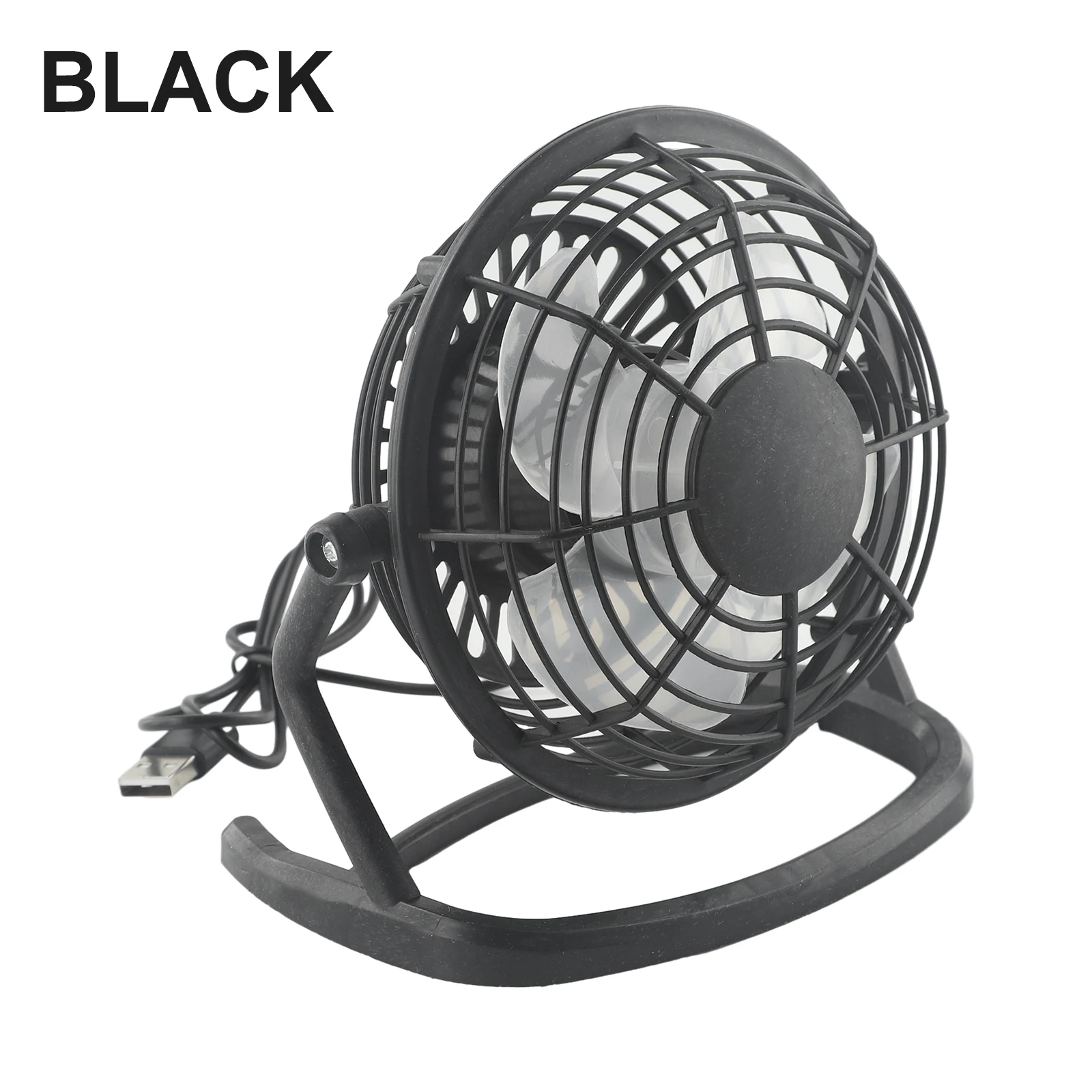 Portable Fans USB Fan 15*9*14.5cm ABS Electronic Components Blue Black With Stand For Student Home UseUltra Quiet
