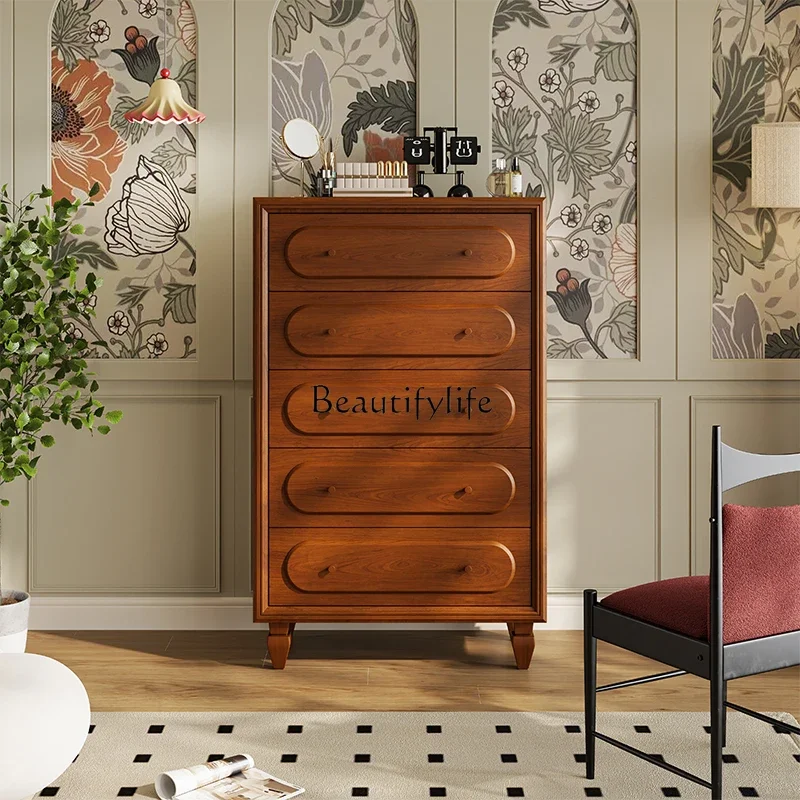 

LD6-*French retro solid wood chest of drawers