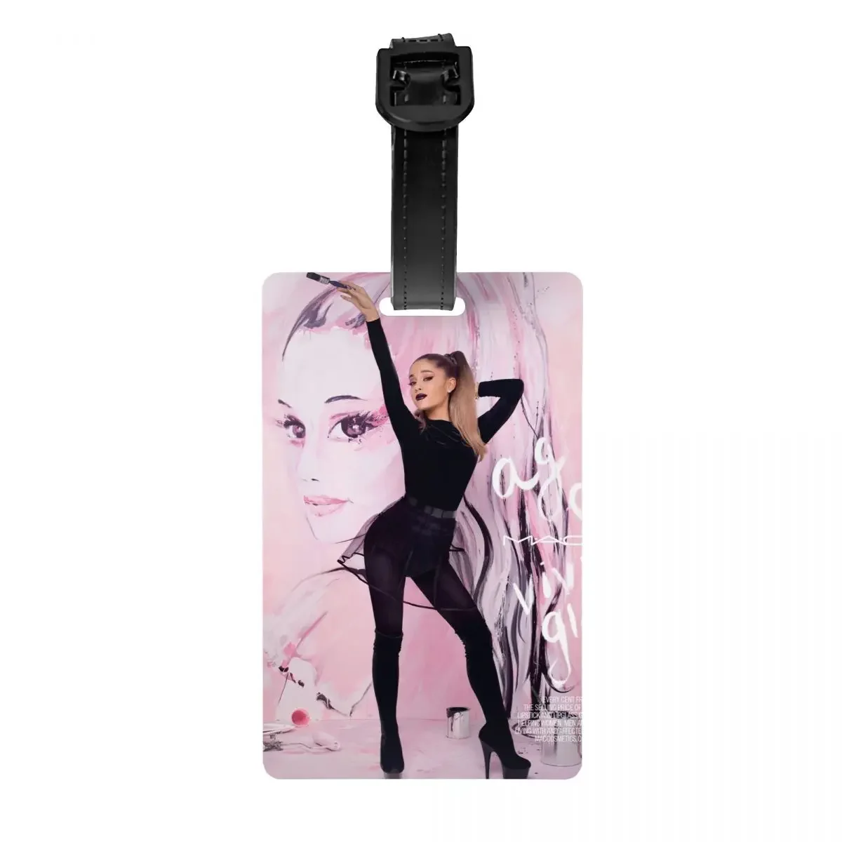 Etiquetas de equipaje personalizadas Ariana Singe americano para maleta de viaje, música pop, couverture de confidencial