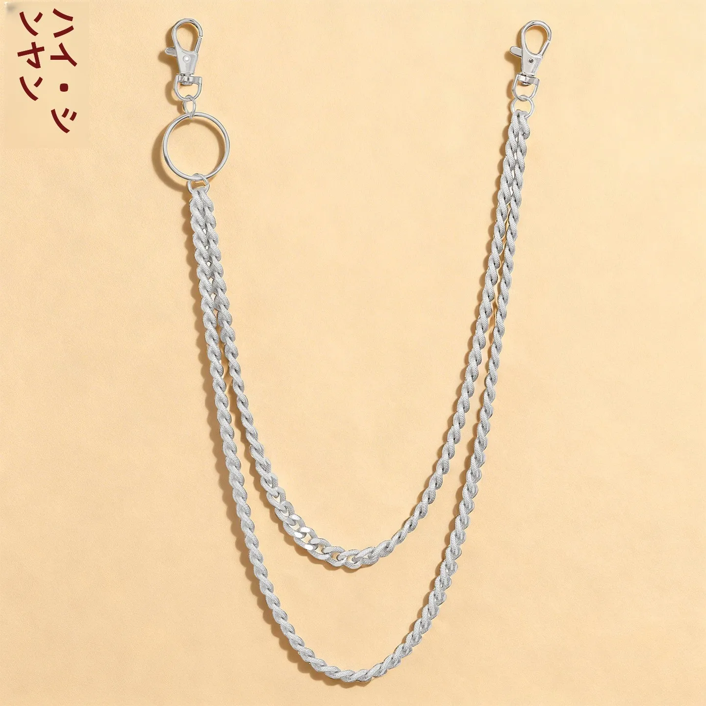 パンクスタイルメタルチェーンウエストチェーンアクセサリー、スカートやパンツ用、ヒップホップジャズダンスベルト、ユニセックスカジュアルレジャーウエストベルト