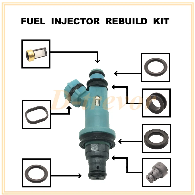 Fuel injector nozzle repair kit for Lexus GS300 IS300 SC300 Toyota Supra 3.0L 23250-46090