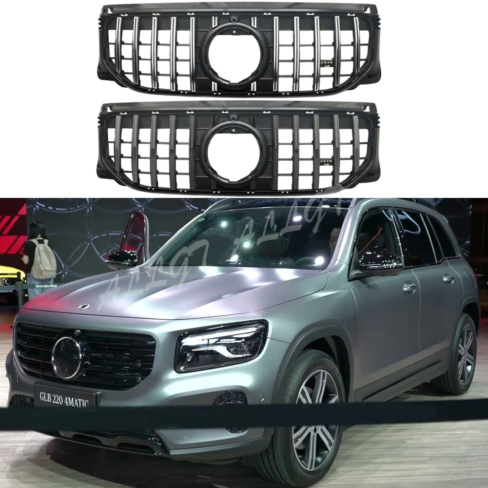 Front Bumper Grill Bar Vent Upper Radiator Cover For Mercedes-Benz X247 GLB200 GLB220 2024+