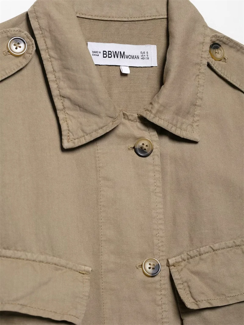 2025 ฤดูใบไม้ผลิฤดูร้อนใหม่ชุดยุโรปและสไตล์อเมริกันผู้หญิงแฟชั่น Casual กระเป๋าตกแต่งชุดสั้นแขนกุด