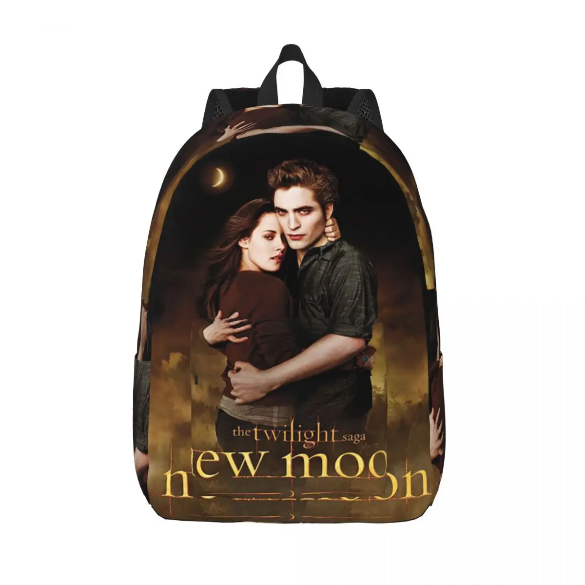 The Twilight Saga New Moon Backpack for Preschool Primary School Student Edward Bella Book Bags Boy Girl Kids Daypack Travel