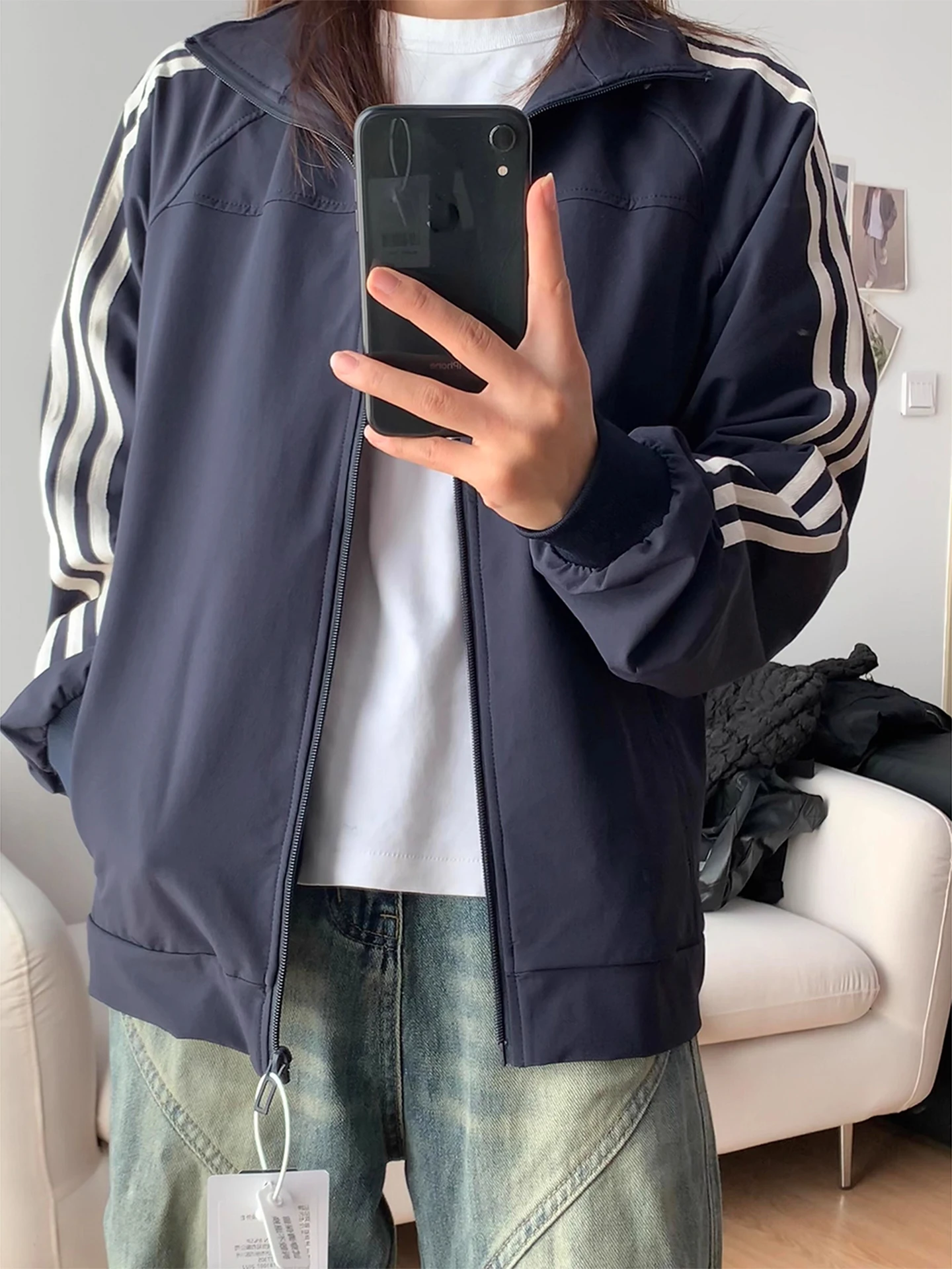 

ort Men's Jaet American Sle Cleanfit Stand Collar Tee-Strap Windproof Men's Outerwear Autumn Season Tee-Proof Coat