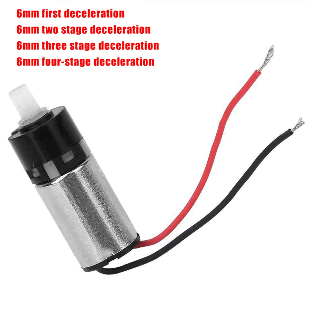 1pcs 6mm Planetary Reduction Motor DC 3V 1200RPM Coreless Gearbox DIY Robot Car 50MA Electric Motors Parts