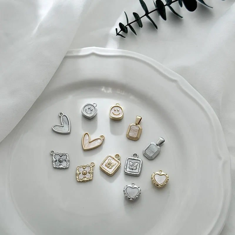 

10 шт. DIY свободный кулон изготовление ювелирных изделий сплав подвески сердце бабочка для ожерелья браслет серьги аксессуары для изготовления ювелирных изделий