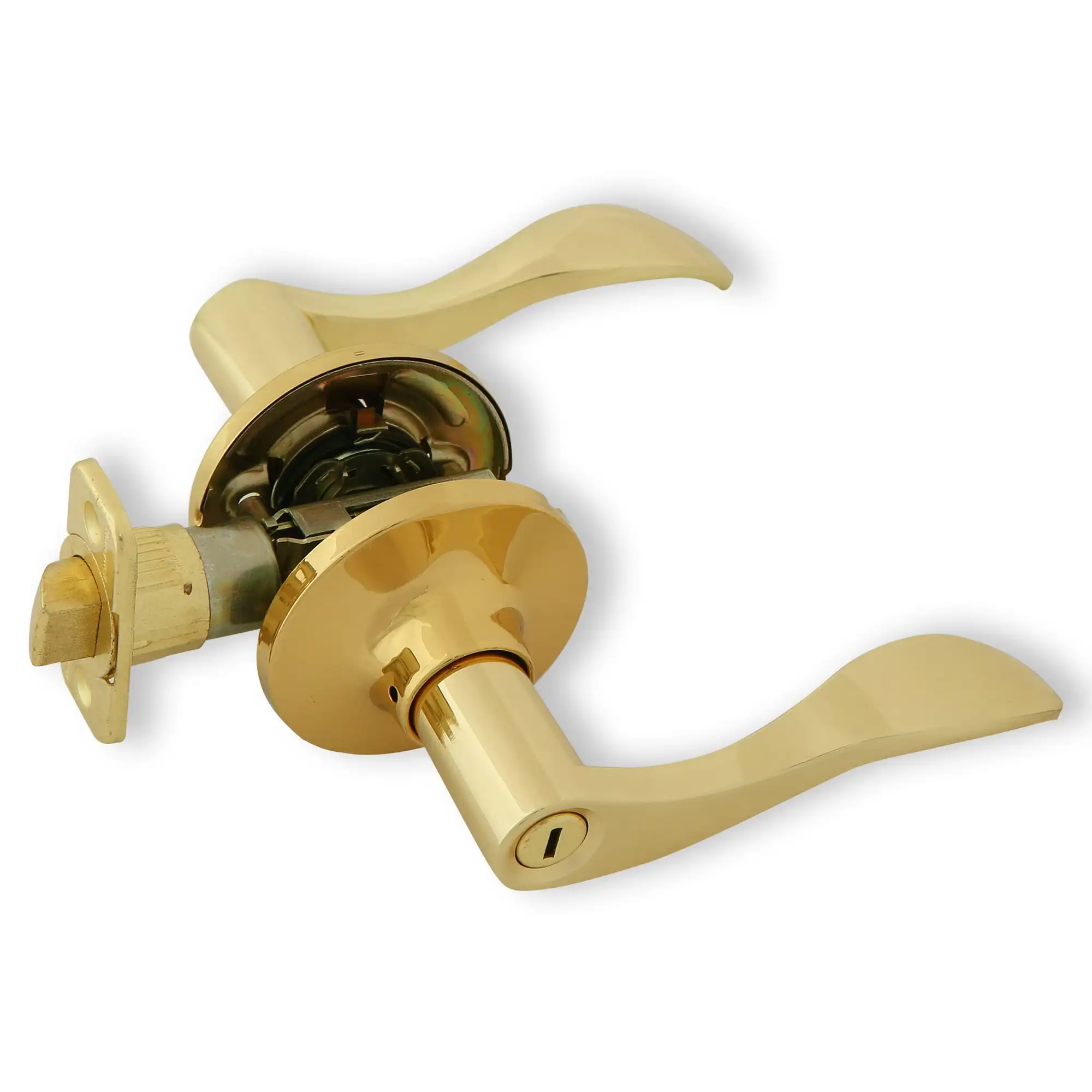 Wave Privacy Türhebel, poliertes Messing, 8106002