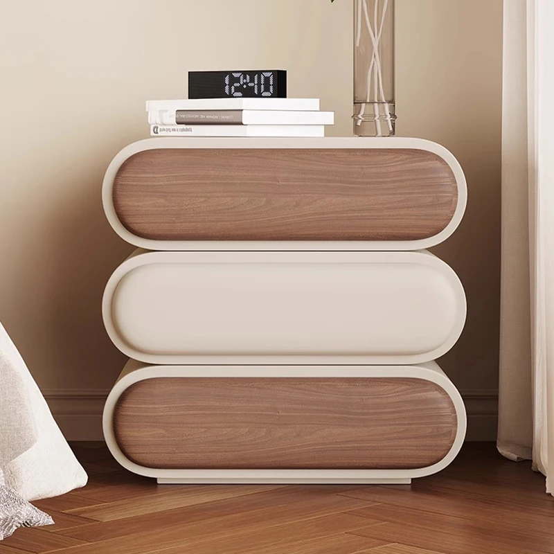 

Italian Premium Nightstands Trendy Aesthetic Minimalist Industrial Nightstands Practical Spacious Meuble Bedroom Furniture