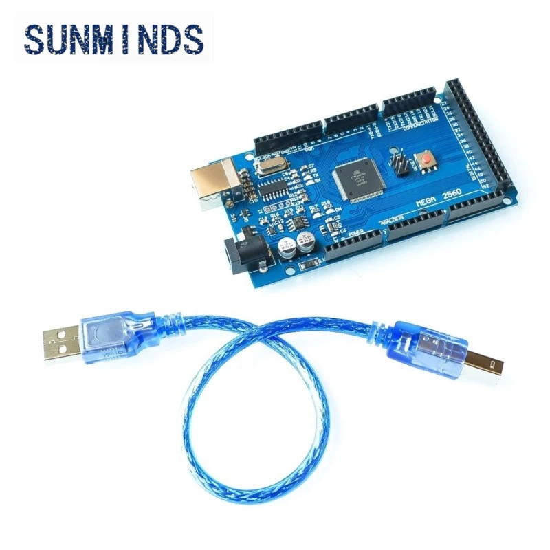 1pcs Smart Electronics Mega 2560 R3 ATmega2560-16AU CH340G Development Board