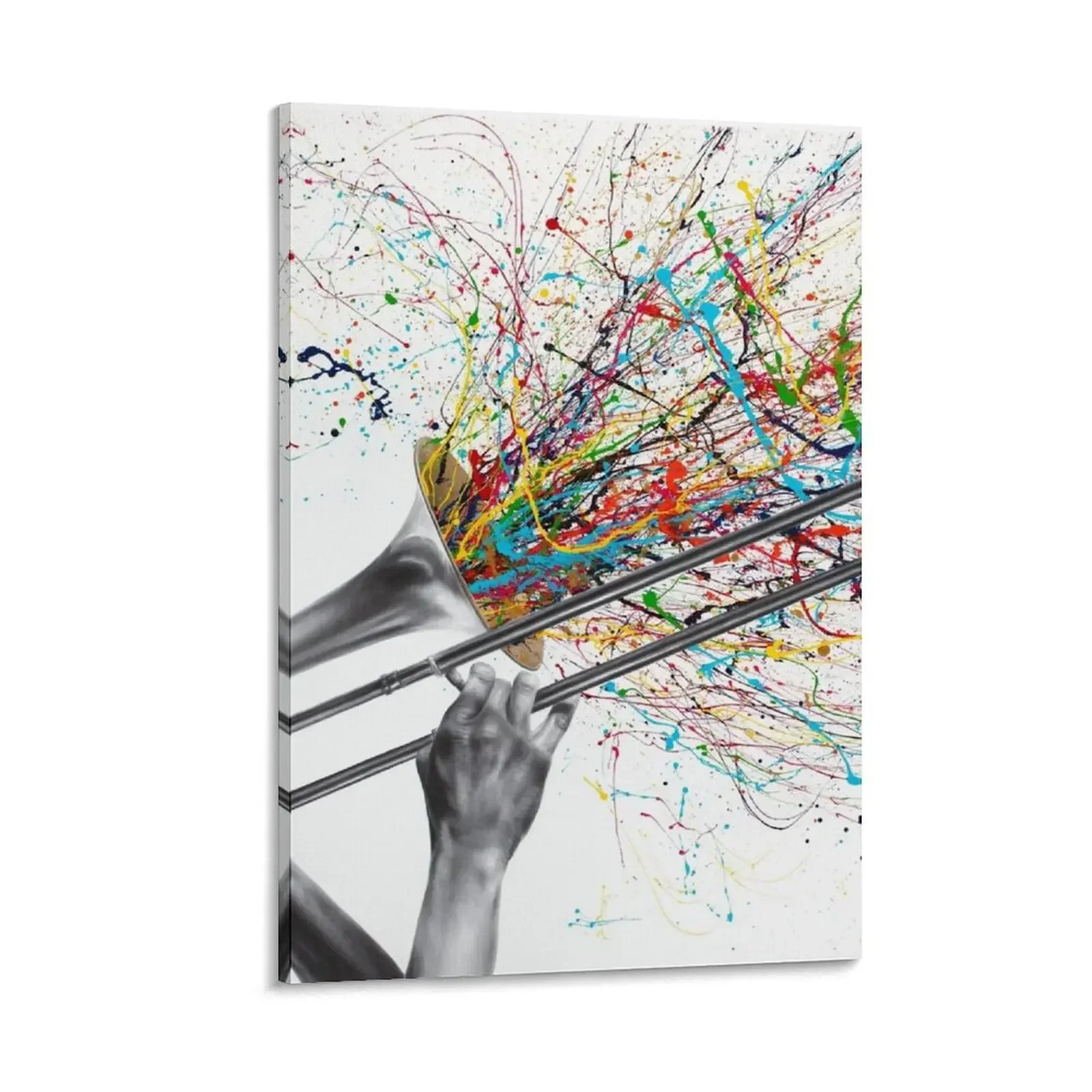 

Trombone Solo Canvas Painting Bedroom deco home decorations decorative wall canvases