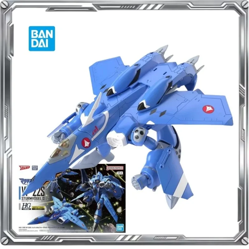 

Оригинальная сборная модель Bandai Macross HG 1/100 VF-22S, фигурка, украшение для рабочего стола, коллекционная игрушка, подарок