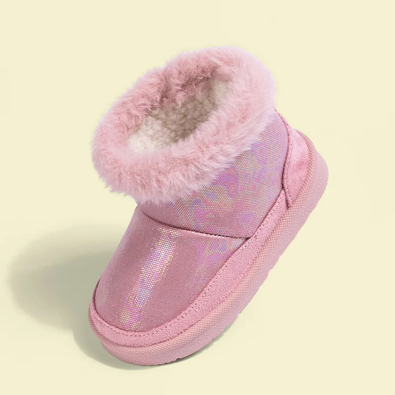 Winter Soft Soles Kids Girls Snow Boots Casual Children Cotton Shoes for 1-5 Years Old Slip On Fluffy Toddler Boys Boots CSH1696
