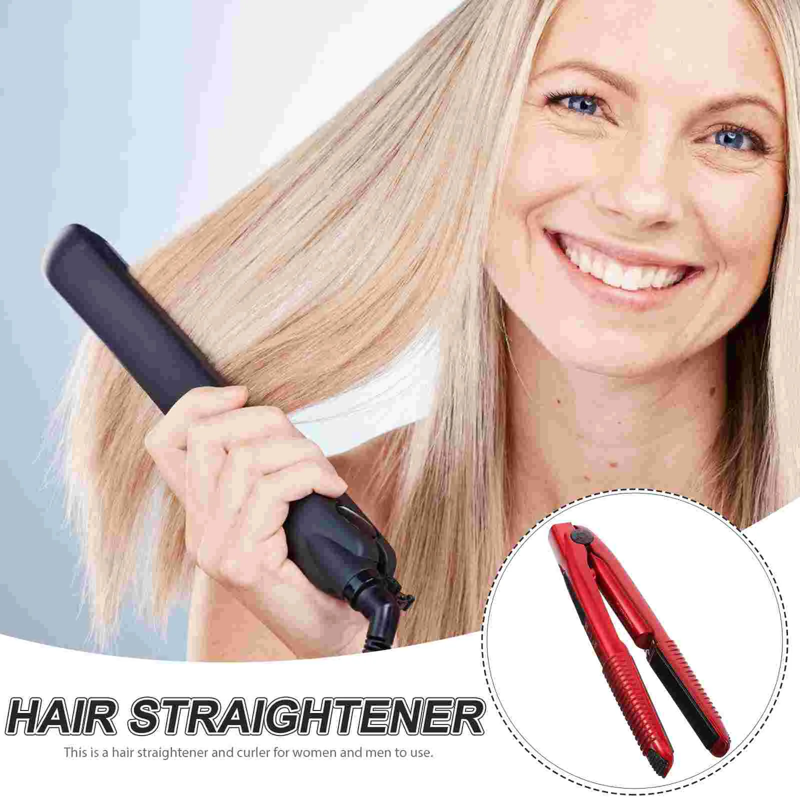 Hair Rollers Straightener Rechargeable Small Curler Car Wireless Red Cordless Travel