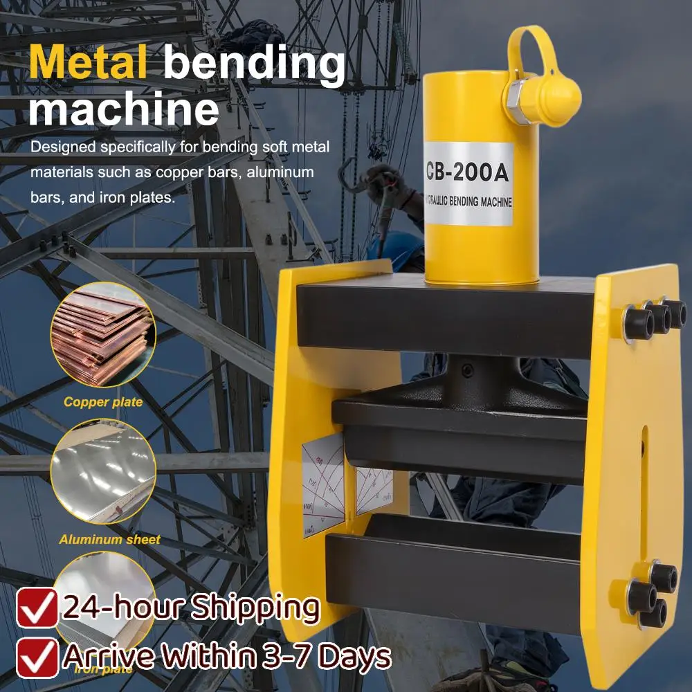 

20T Portable Pipe Bending Tool with Angle Indicator Busbar Fabrication Machine Wear Resist for Thickness Aluminum Iron Bend