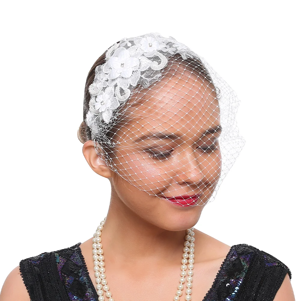 Mesh Lace Headband Fasinators for The Hair Veil Women Facinatiors Fascinators Hats Fashionable Dressy Wedding