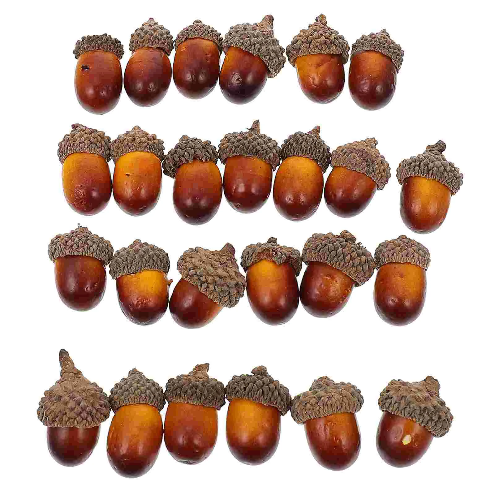 25 Pcs Props Artificial Acorn Fall Home Decor Faux for Crats Foam Acorns Simulated