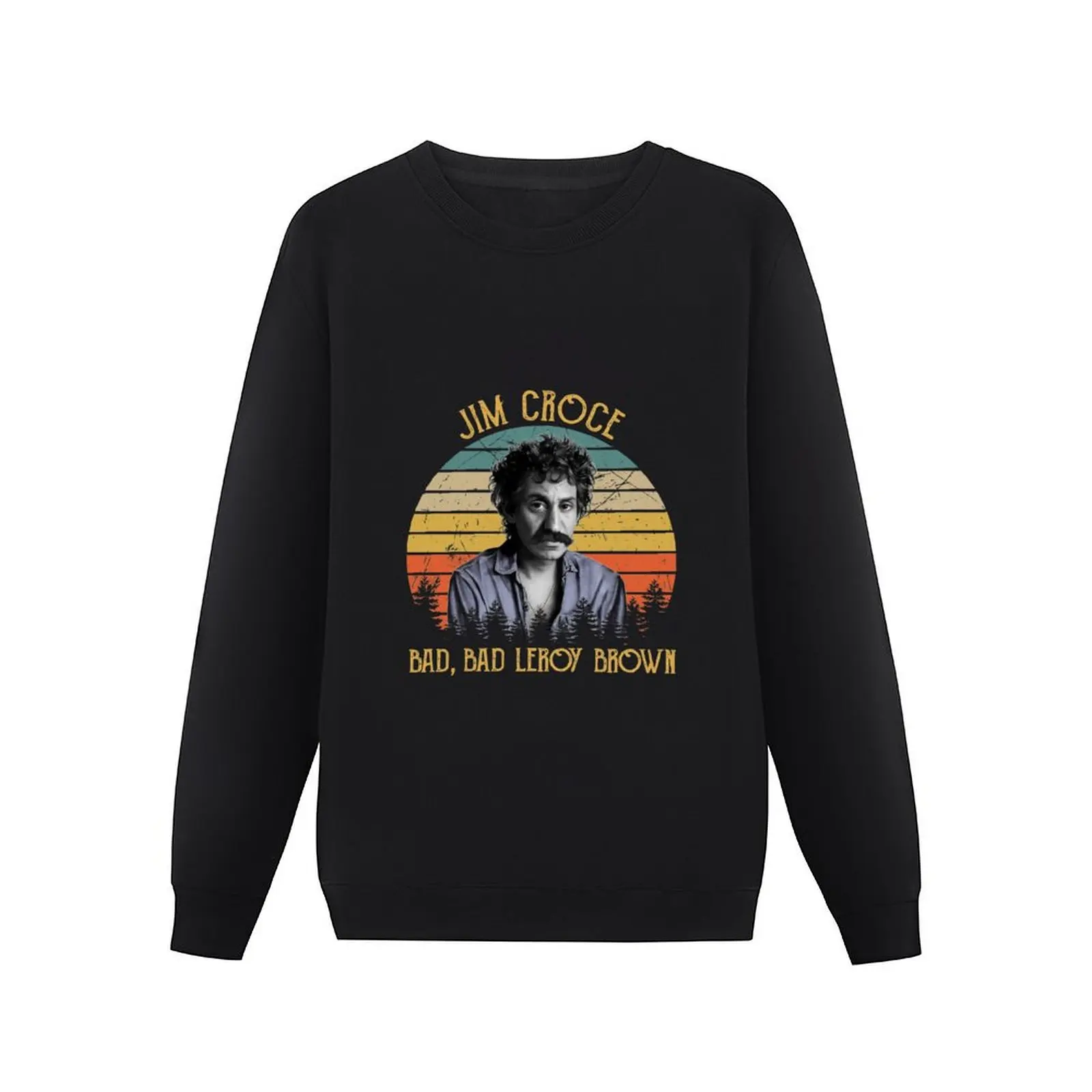 Vintage Jim Croce Caricature – Bad, Bad Leroy Brown Pullover Hoodie male clothes mens clothing graphic sweatshirts