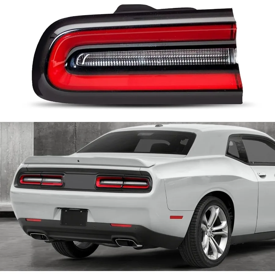 

For Challenger LED Tail Light Compatible With 2015 2016 2017 2018 2019 2020 2021 2022 2023 2024 Dodge Challenger Outer Tail Lig