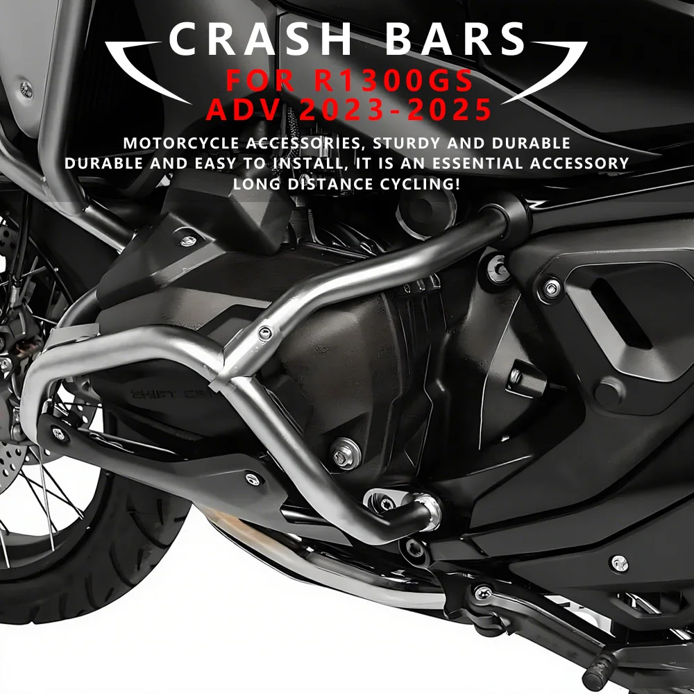 

MTKRACING For BMW R1300GS 2023-2025 Motorcycle Accessories Crash Bar Bumper Engine Guard Reinforcement Kit R 1300 GS