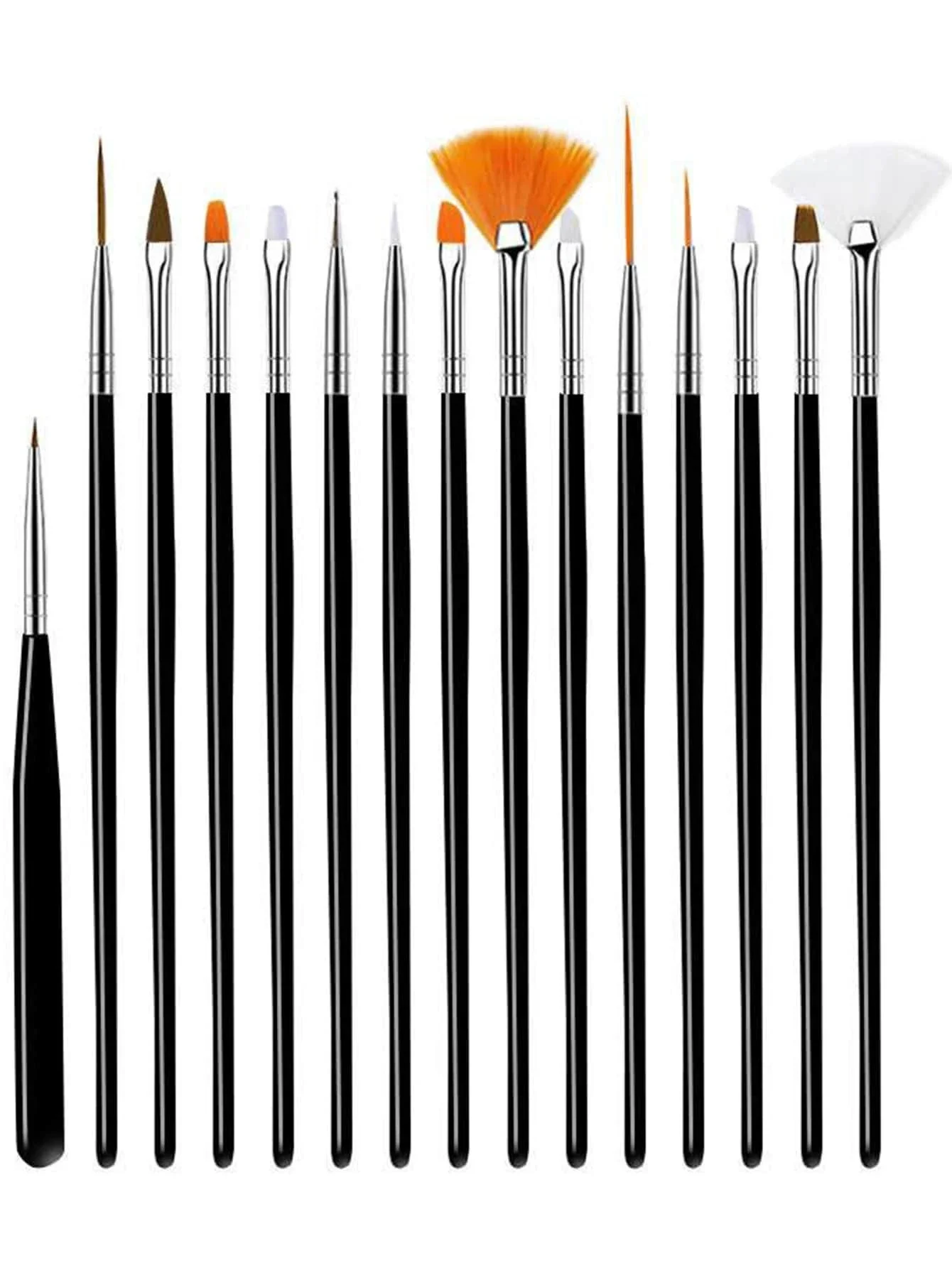 15pcs/set Fine Detail Paint Brush Set - Miniature Paint Brush For Detailing & Art Painting - Acrylic, Watercolor, Oil, Models, A