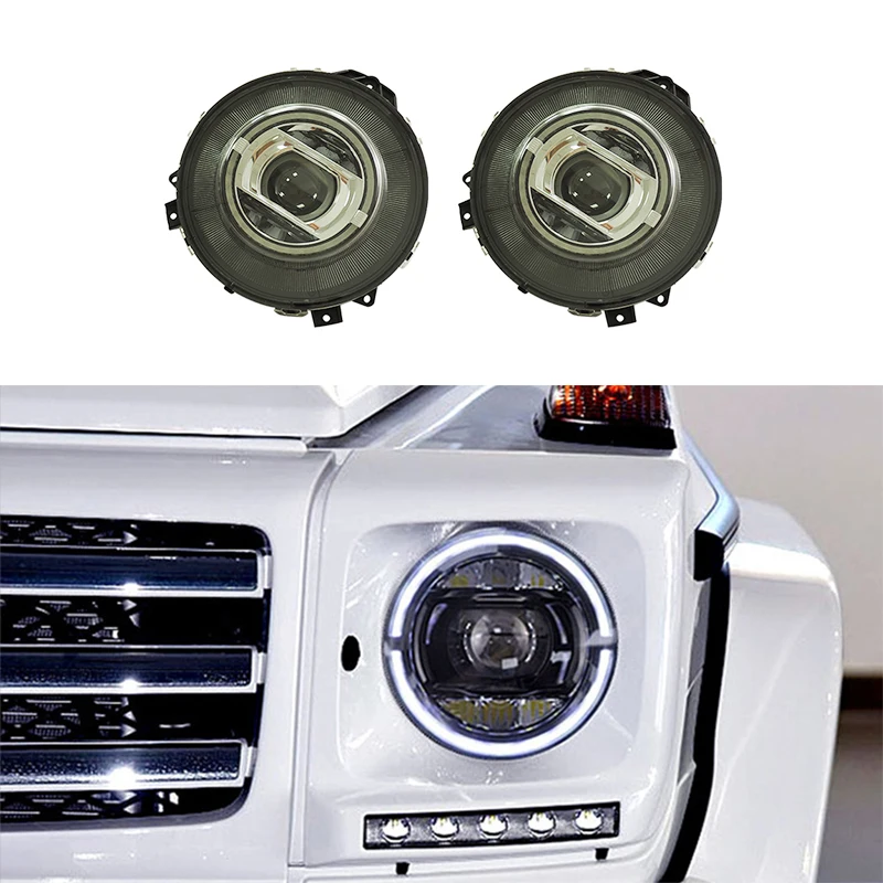 LED رئيس مصباح W464 نمط المصابيح الأمامية ل Ben-z G-class W463 G550 G500 G63 G65 رئيس ضوء #1