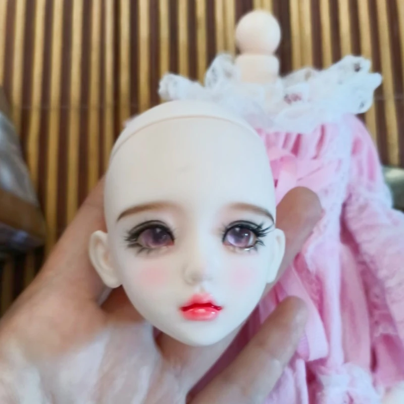 In Stock Hand Painted 1/6 Bjd Doll Head Finished Makeup Mjd Replacement Head Removable Eyeballs Doll Parts Accessories Toys