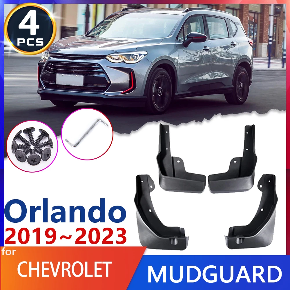 For Chevrolet Orlando MK2 2th 2019~2023 2020 2021 2022 Car Fender Mud Flap Mudguards Mudflaps Splash Guards Goods Auto Parts