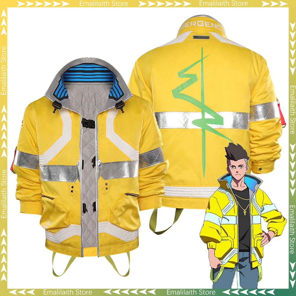 

Anime Runner Of Edge David Martinez Cosplay Jacket Men Costume Roleplay Fantasia Man Halloween Carnival Party Clothes Male