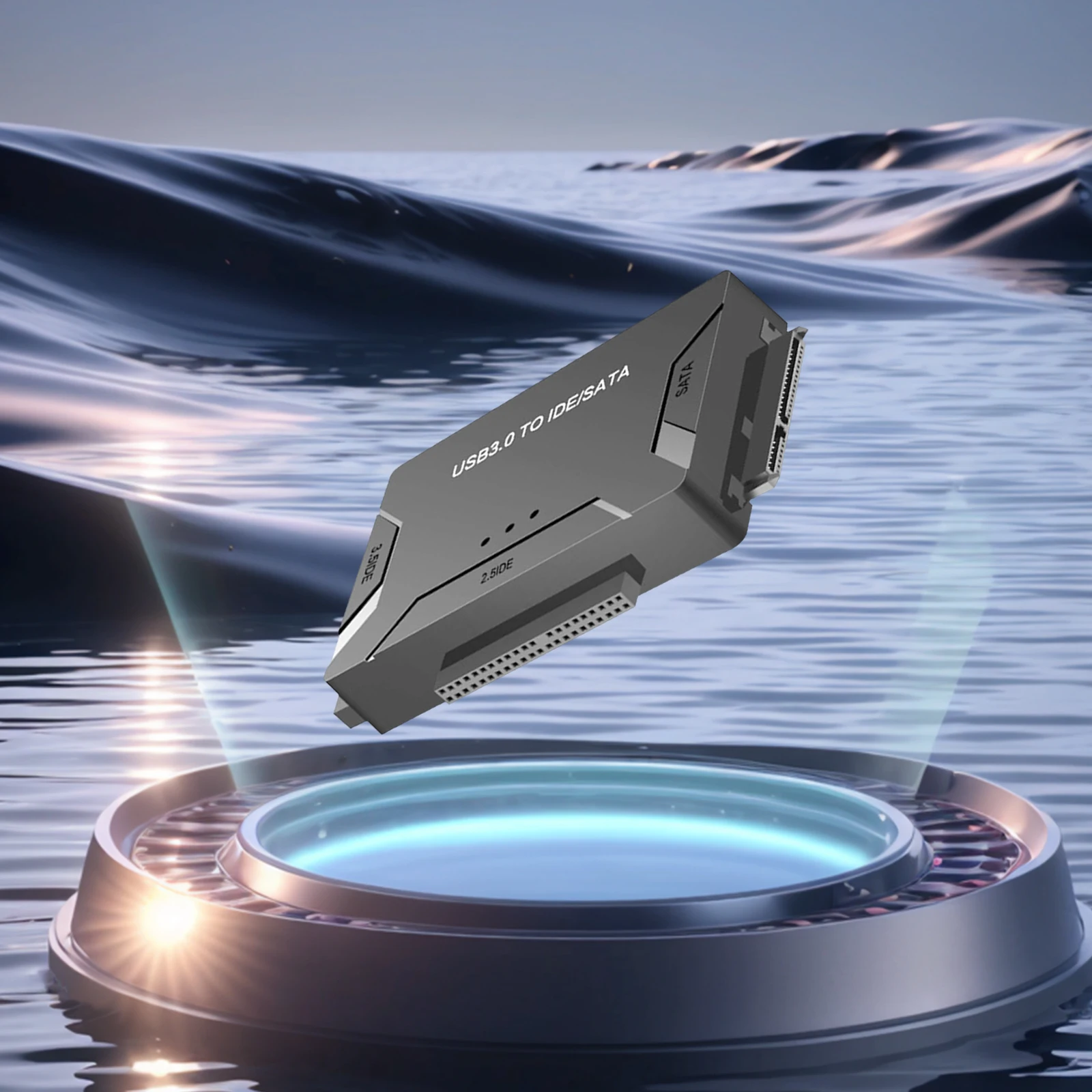 Adapter USB3.0 do dysków twardych SATA/IDE 2.5/3.5 cala z funkcją hot-swap, zewnętrzny adapter do dysków twardych, czytnik dysków twardych do laptopów i komputerów PC