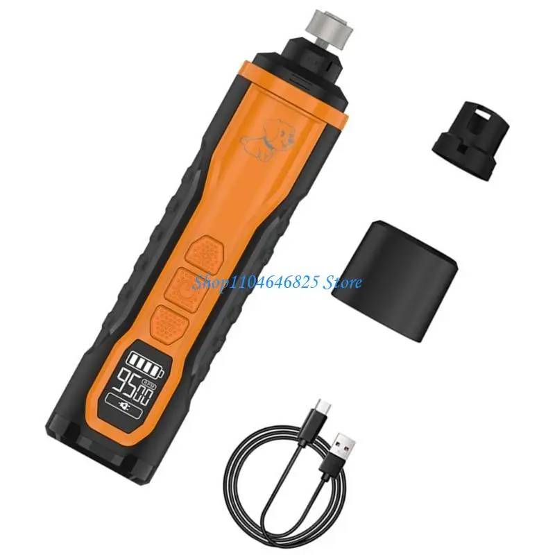 

Gentle Pet Claw Trimmer Rechargeable Electric Grinder with 3 Grinding Head
