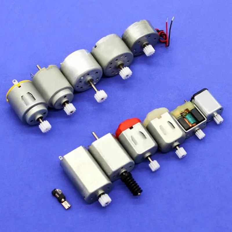 Miniature DC Motor Gear For DIY Model Making 130 020 310 300 130SH 4X8MM 050 140 180SH 030 614 775 N20 270 360 612 1220 545