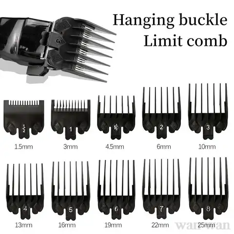 Limit Comb For Wahl Electric Clippers Professional Cutting Guide Combs 1.5mm 4.5mm Barber Shop Accessories Clipper Guards Y0510