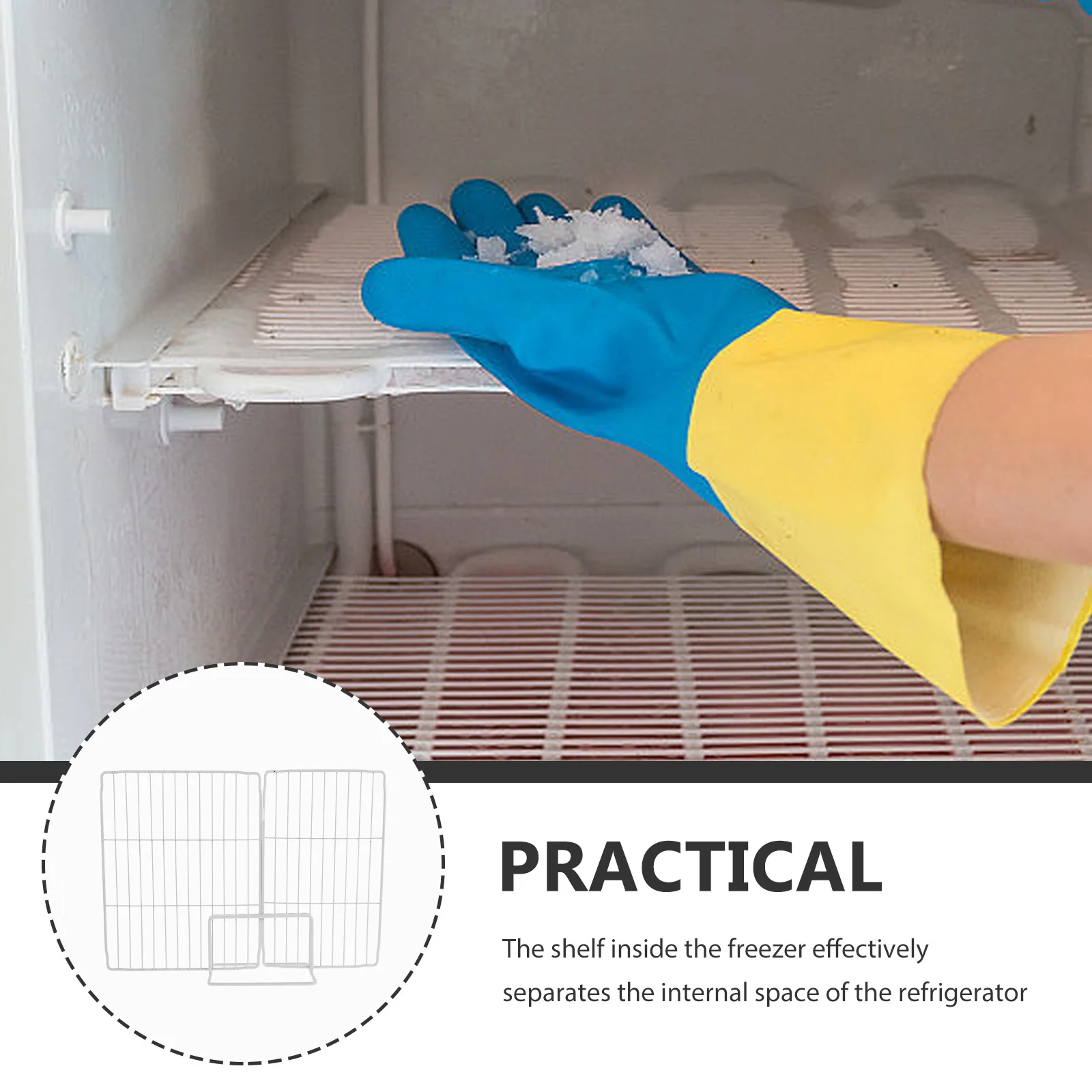 Freezer Partition Closet Separators Wire Divider Fridge Iron Shelf Organizing Baby