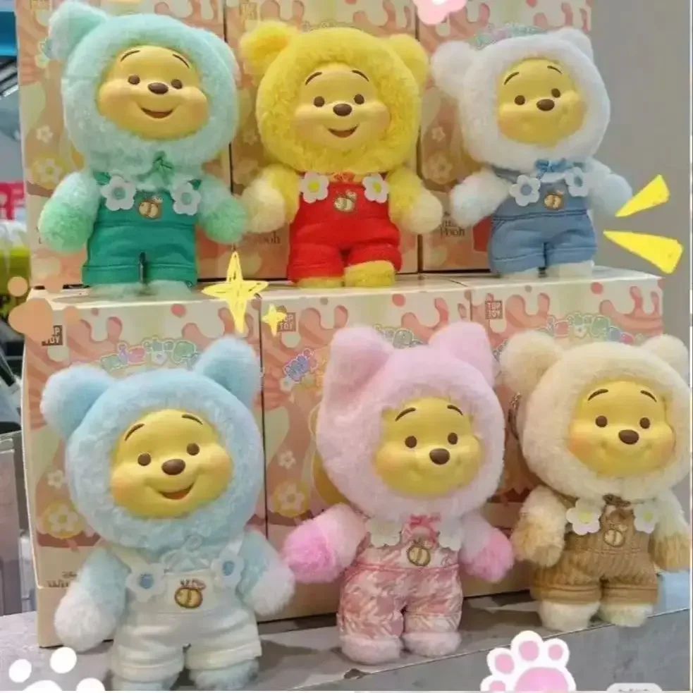 กล่องสุ่มตุ๊กตาหมีพูห์วินนี่เดอะพูห์ ซีรีส์ขนมหวาน ปี 2026 ตุ๊กตาหมีน่ารัก พวงกุญแจไวนิล ของเล่นแฟชั่นสุดฮิต ของขวัญสำหรับเด็ก