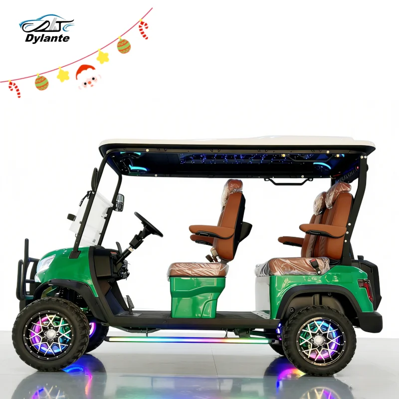 

Wholesale Sightseeing Golf Cart 5000W Four Seat Electric 4 Wheels Scooter Hunting Colored Ambient Lighting Golf Cart