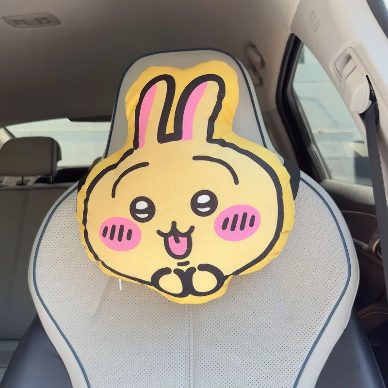 Jikikawa Cute Car Headrest - Car Seat Neck Support Pillow Kawai headrest cushion for reclining chair Comfortable and practical view 5