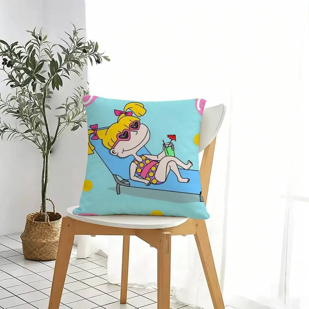 Rugrats Angelica cousin  Pillow Case Square Double-Sided Sofa Cushion Cover Bedroom Bedside Pillow Gift