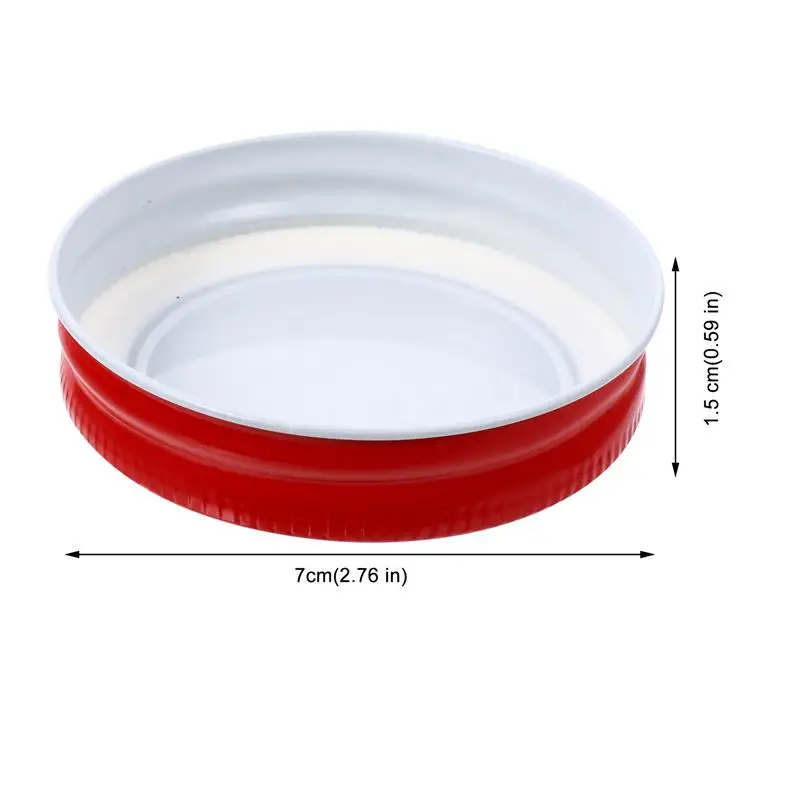 12pcs Tinplate Cup Lid Sealing Metal Cap Leak Proof Tinplaste Lid Cup Lids Sealing Bottle Cap Kitchen Supply